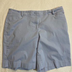 Talbots Bermuda Walking Shorts 16 Petite Blue